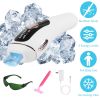 Laser Hair Removal For Woman Man Ice Cooling Permanent IPL Hair Remover with Painless 999999 Flashes Home Use Lasting Hair Reduction for Armpits Legs