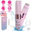 2 In 1 Bikini Trimmer for Women Dual Head Cordless Body Shaver IPX5 Waterproof Rechargeable Pubic Hair Razor Wet And Dry Use for Bikini Underarm Leg A