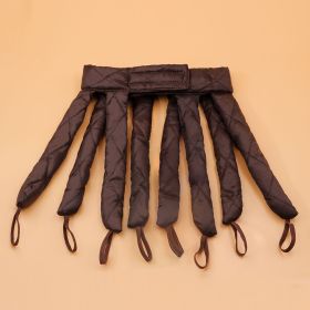 Satin No Heat Curlers for Long Hair - Heatless Curling Rod Headband for Beautiful, Healthy Curls (Color: Short Brown)