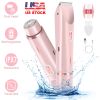 2 In 1 Bikini Trimmer for Women Dual Head Cordless Body Shaver IPX7 Waterproof Rechargeable Pubic Hair Razor Wet And Dry Use for Bikini Underarm Leg A